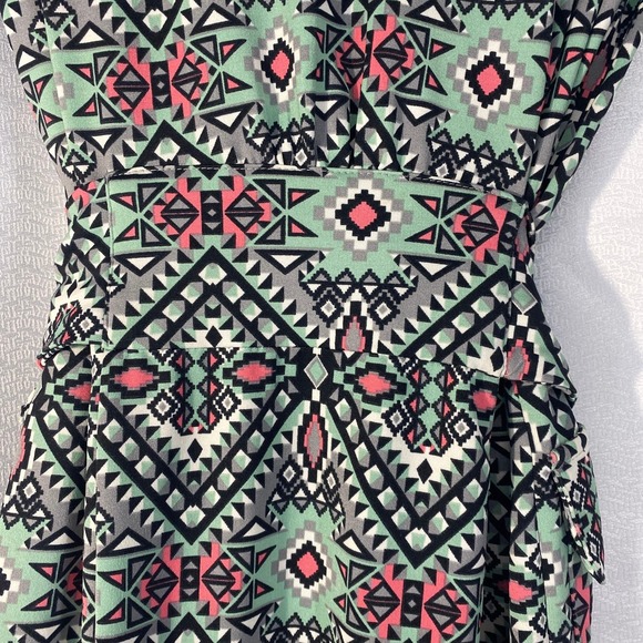 Tracy Negoshian geometric pattern Dress women sz M - Picture 4 of 8